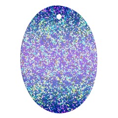 Glitter2 Oval Ornament (two Sides) by MedusArt