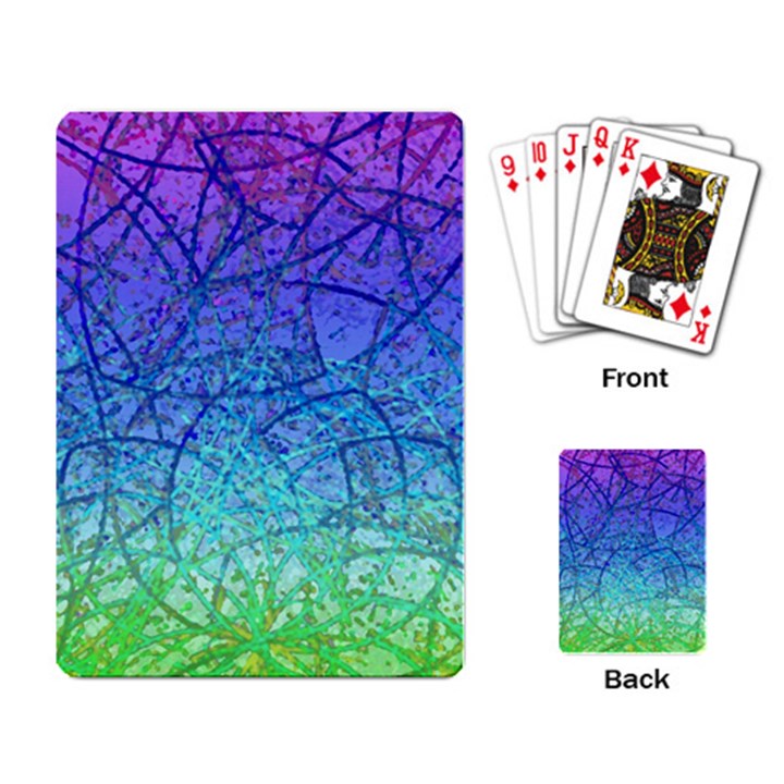 Grunge Art Abstract G57 Playing Cards Single Design