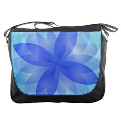 Abstract Lotus Flower 1 Messenger Bag by MedusArt