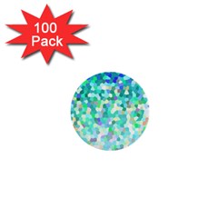 Mosaic Sparkley 1 1  Mini Button (100 Pack) by MedusArt