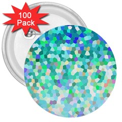 Mosaic Sparkley 1 3  Button (100 Pack) by MedusArt