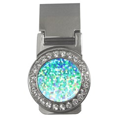 Mosaic Sparkley 1 Money Clip (cz) by MedusArt