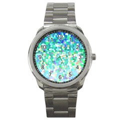 Mosaic Sparkley 1 Sport Metal Watch by MedusArt