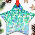 Mosaic Sparkley 1 Star Ornament (Two Sides) Back