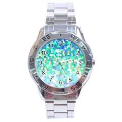 Mosaic Sparkley 1 Stainless Steel Watch by MedusArt