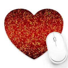 Glitter 3 Mouse Pad (heart) by MedusArt