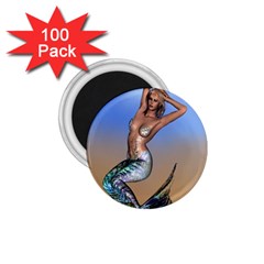 Sexy Mermaid On Beach 1 75  Button Magnet (100 Pack) by goldenjackal