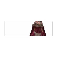 Steampunk Style Girl Wearing Red Dress Bumper Sticker by goldenjackal