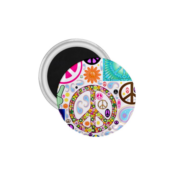 Peace Collage 1.75  Button Magnet