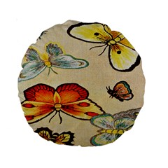 Vintage Embroidery 15  Premium Round Cushion  by Contest1657721