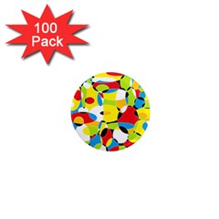 Interlocking Circles 1  Mini Button Magnet (100 Pack) by StuffOrSomething