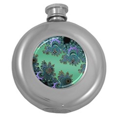 Celtic Symbolic Fractal Hip Flask (round) by UROCKtheWorldDesign