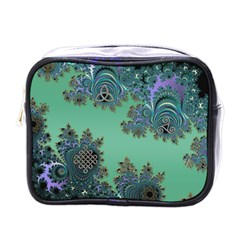 Celtic Symbolic Fractal Mini Travel Toiletry Bag (one Side) by UROCKtheWorldDesign