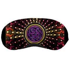 Hot Lavender Celtic Fractal Framed Mandala Sleeping Mask by UROCKtheWorldDesign