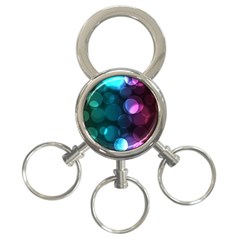 Deep Bubble Art 3-ring Key Chain by Colorfulart23