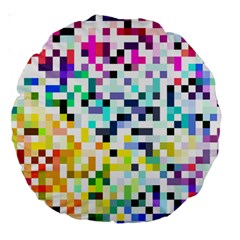 Pixelated 18  Premium Round Cushion  by Contest1878042