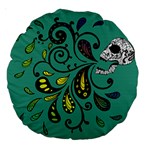 Skull Scream 18  Premium Round Cushion  Back