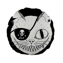 Cat Pirate s Life For Me 15  Premium Round Cushion  by Contest1879409