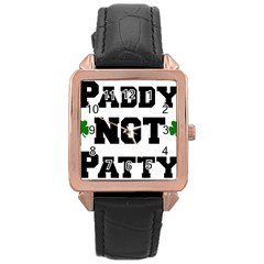 Paddynotpatty Rose Gold Leather Watch  by Shannairl