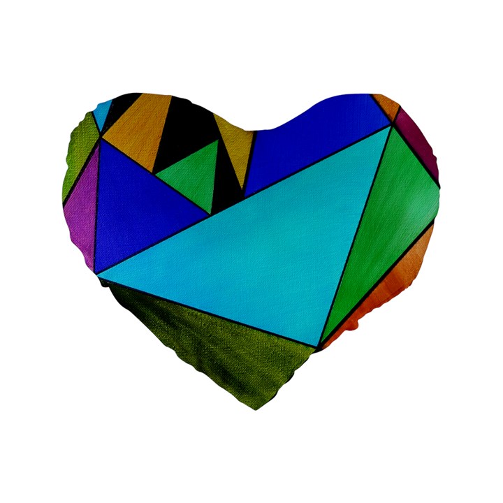 Abstract 16  Premium Heart Shape Cushion 