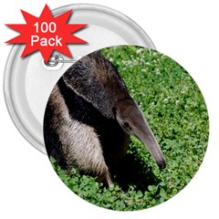 Giant Anteater 3  Button (100 Pack) by AnimalLover