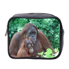 Orangutan Family Mini Travel Toiletry Bag (two Sides) by AnimalLover