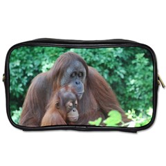 Orangutan Family Travel Toiletry Bag (one Side) by AnimalLover