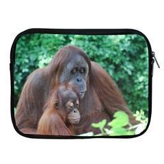 Orangutan Family Apple Ipad Zippered Sleeve by AnimalLover