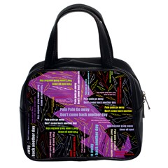 Pain Pain Go Away Classic Handbag (two Sides) by FunWithFibro