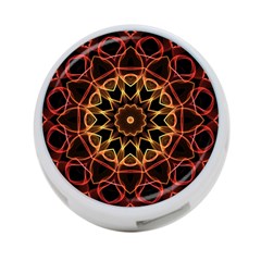 Yellow And Red Mandala 4-port Usb Hub (two Sides) by Zandiepants