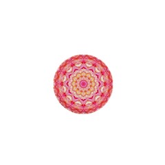 Yellow Pink Romance 1  Mini Button Magnet by Zandiepants