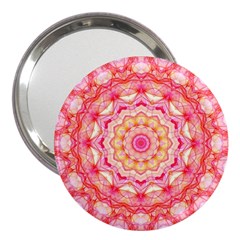 Yellow Pink Romance 3  Handbag Mirror by Zandiepants