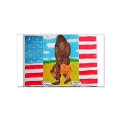 Big Foot,bison U,s,a, Flag Sticker 100 Pack (rectangle) by creationtruth