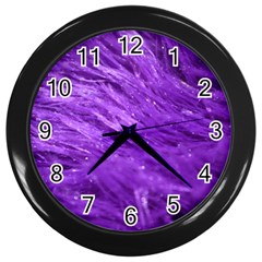 Purple Tresses Wall Clock (black) by FunWithFibro