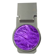 Purple Tresses Money Clip (round) by FunWithFibro