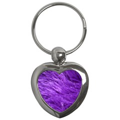 Purple Tresses Key Chain (heart) by FunWithFibro