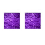 Purple Tresses Cufflinks (Square) Front(Pair)