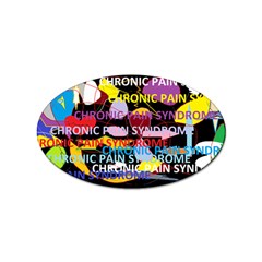 Chronic Pain Syndrome Sticker (oval) by FunWithFibro