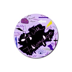 Life With Fibromyalgia Drink Coaster (round) by FunWithFibro