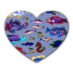 Fishy Mouse Pad (heart) by Rbrendes