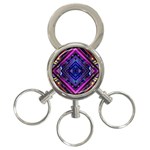 Galaxy 3-Ring Key Chain Front