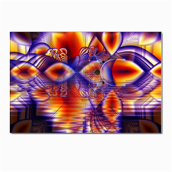 Winter Crystal Palace, Abstract Cosmic Dream Postcards 5  x 7  (Pkg of 10)