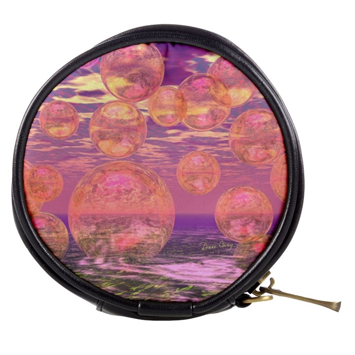 Glorious Skies, Abstract Pink And Yellow Dream Mini Makeup Case