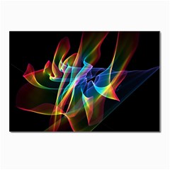 Aurora Ribbons, Abstract Rainbow Veils  Postcards 5  X 7  (10 Pack) by DianeClancy