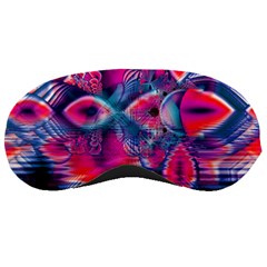 Cosmic Heart Of Fire, Abstract Crystal Palace Sleeping Mask by DianeClancy