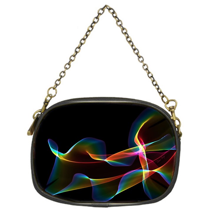 Fluted Cosmic Rafluted Cosmic Rainbow, Abstract Winds Chain Purse (One Side)