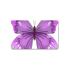 Purple Awareness Butterfly Magnet (name Card) by FunWithFibro