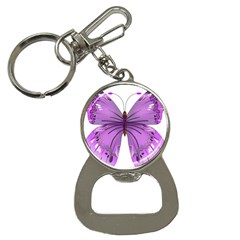 Purple Awareness Butterfly Bottle Opener Key Chain by FunWithFibro