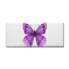 Purple Awareness Butterfly Hand Towel by FunWithFibro