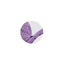 Purple Awareness Butterfly 2 1  Mini Button by FunWithFibro